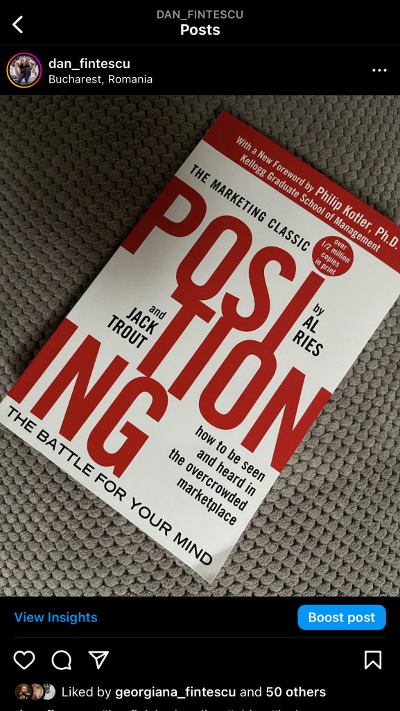 Al Ries și Jack Trout "Positioning" Dan Fintescu